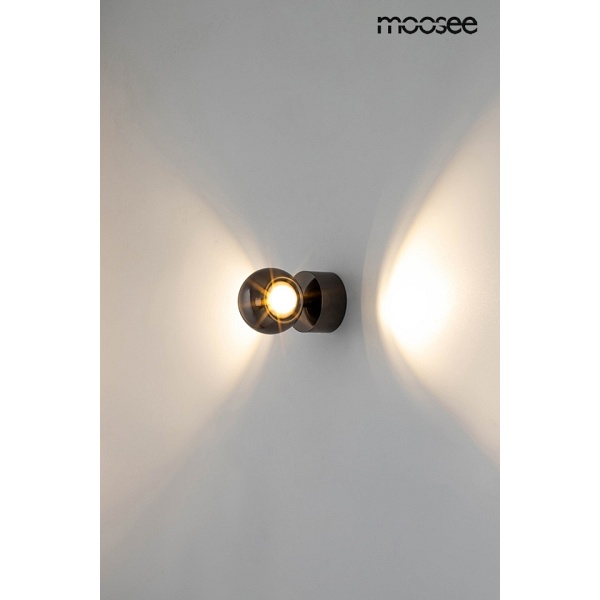 Lampa ścienna EOS czarny chrom - Moosee